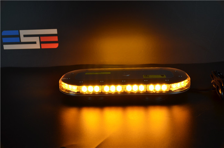 Low profile magnetic micro beacon warning mini led light bar