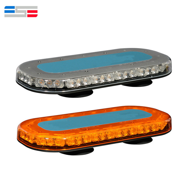 Low profile magnetic micro beacon warning mini led light bar