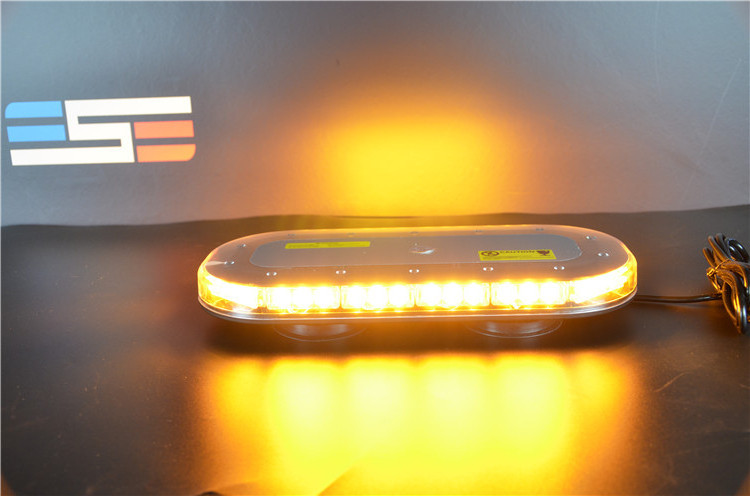 Low profile magnetic micro beacon warning mini led light bar