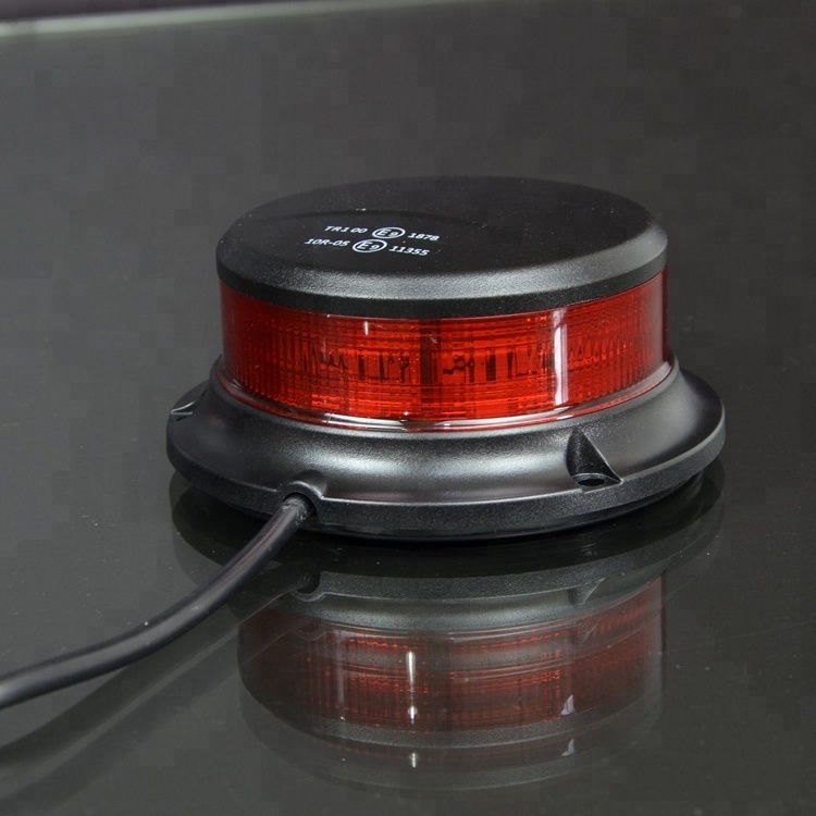 12v RED mini led flashing warning strobe beacon light for trucks vehicles