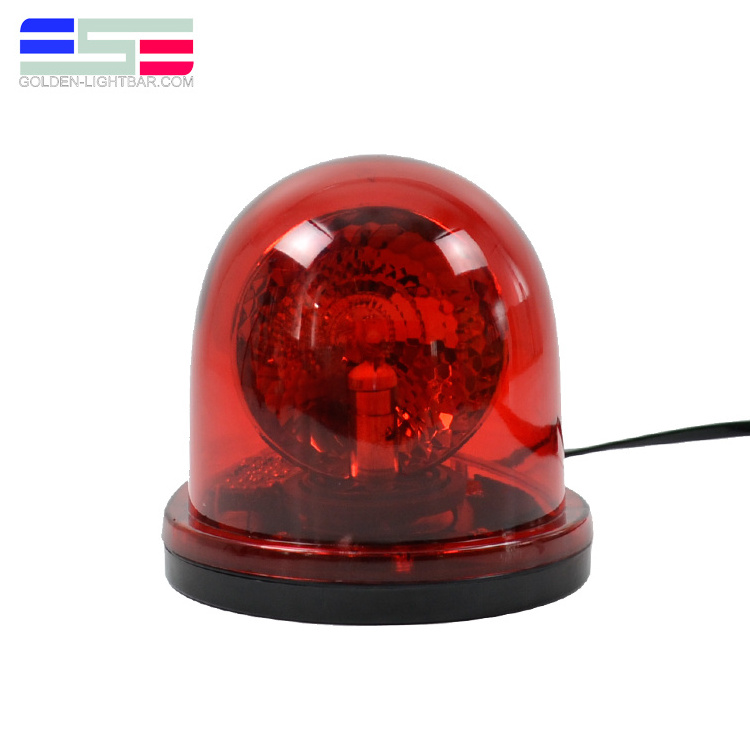 Ambulance roof magnetic alarm buzzer warning Red revolving strobe rotary beacon light