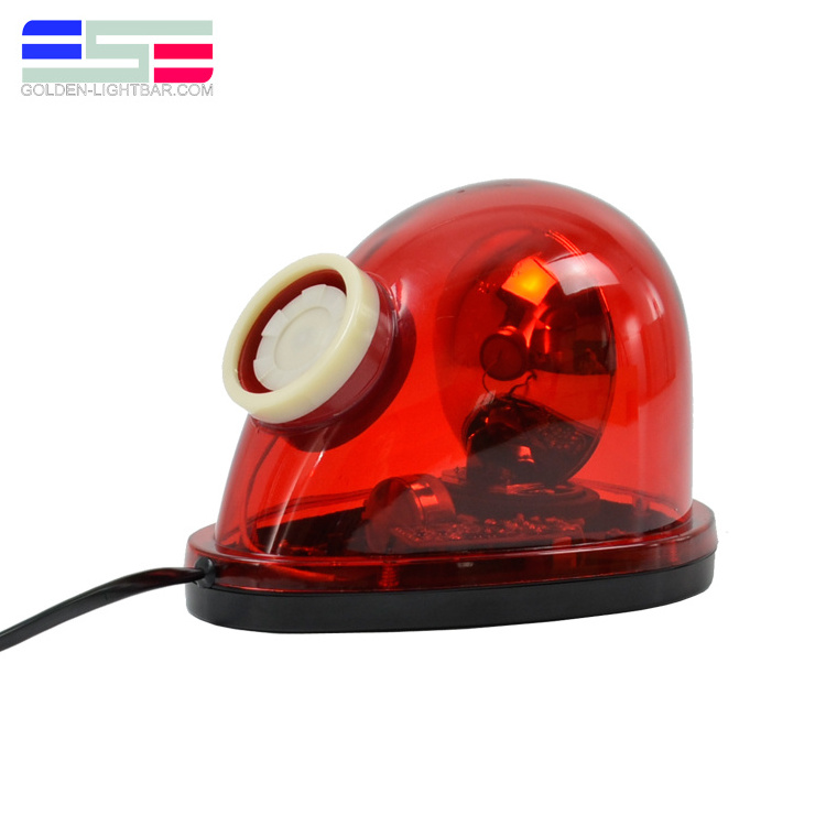 Ambulance roof magnetic alarm buzzer warning Red revolving strobe rotary beacon light