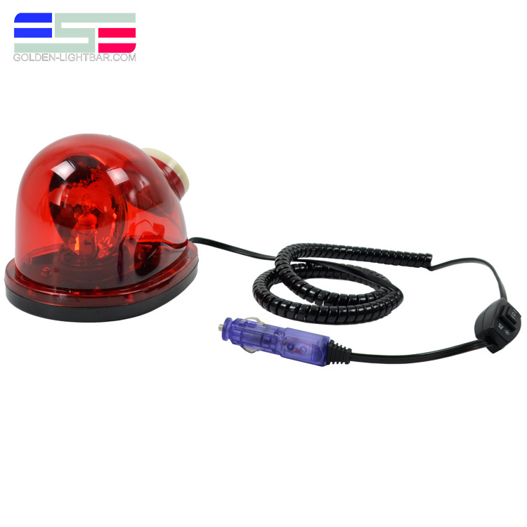 Ambulance roof magnetic alarm buzzer warning Red revolving strobe rotary beacon light