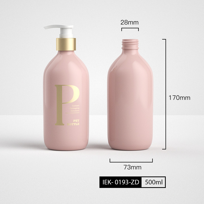 Wholesale 500m Plastic Shampoo Bottle Dimensions Cosmetic Lotion Shampoo Packaging Bottle