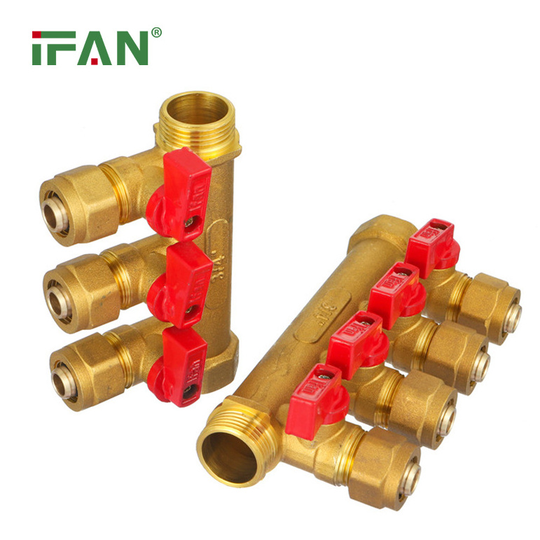 IFAN Water Use Heating Manifold High Pressure Brass PEX Fitting Plumbing Manifold