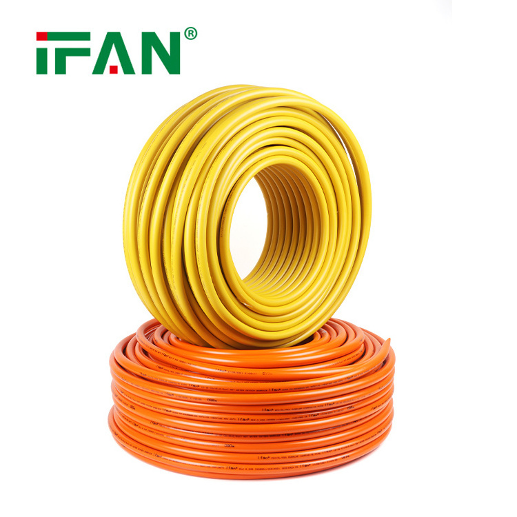 IFAN Support OEM Aluminium Plastic Composite PEX Pipe Yellow 16-32mm Gas Pipe Plastic Pex Gas Pipe