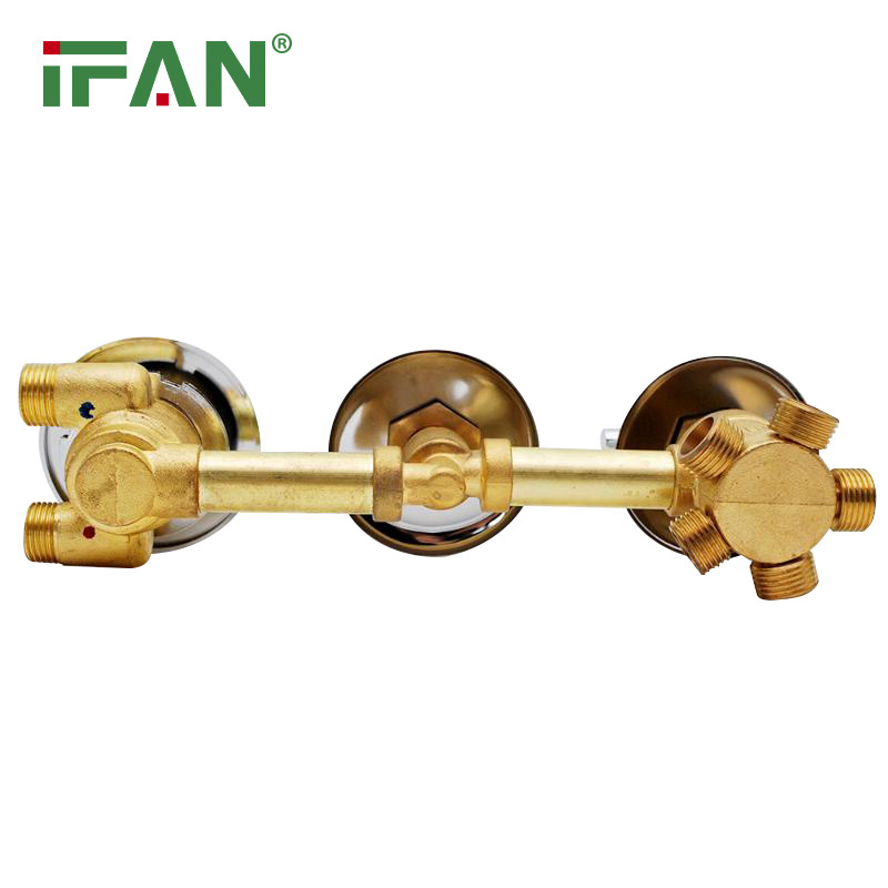 IFAN Manufacturer OEM Bathroom Bathtub Waterfall Hot And Cold Mixer Faucet 3 Way Brass Shower Faucet