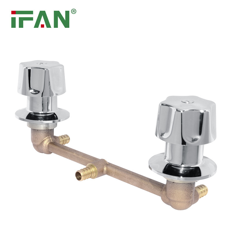 IFAN Manufacturer OEM Bathroom Bathtub Waterfall Hot And Cold Mixer Faucet 3 Way Brass Shower Faucet