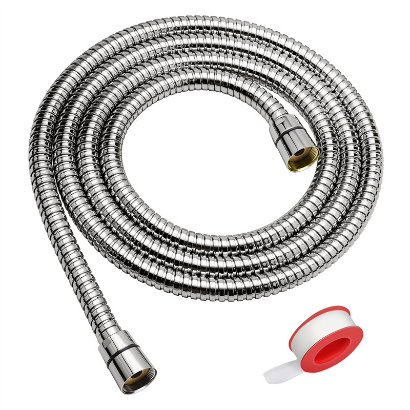 IFAN Durable and Flexible Shower Hose Long Stainless Steel Handheld Shower Head Hose with Brass Insert and Nut