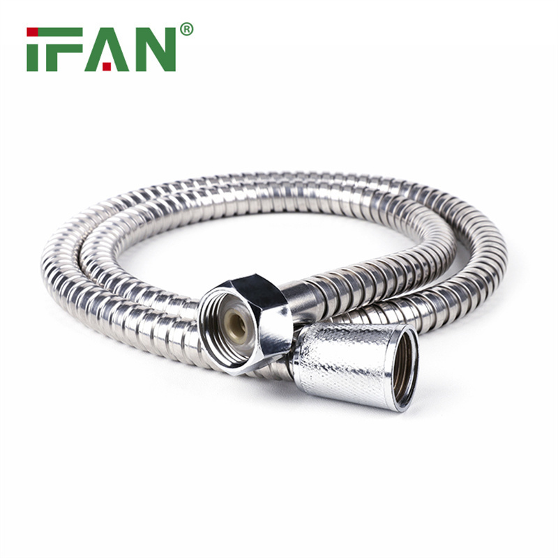 IFAN Durable and Flexible Shower Hose Long Stainless Steel Handheld Shower Head Hose with Brass Insert and Nut