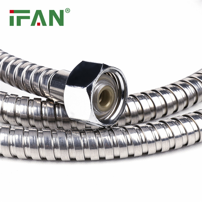 IFAN Durable and Flexible Shower Hose Long Stainless Steel Handheld Shower Head Hose with Brass Insert and Nut