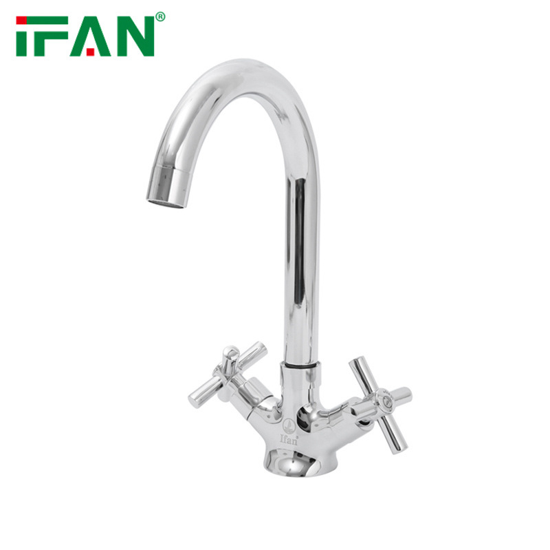 IFAN Kitchen Faucet Stainless Steel 304 Cover Brass Water Tap Modern Kitchen Taps Brass Sprayer Kitchen Mixer Sink Faucets