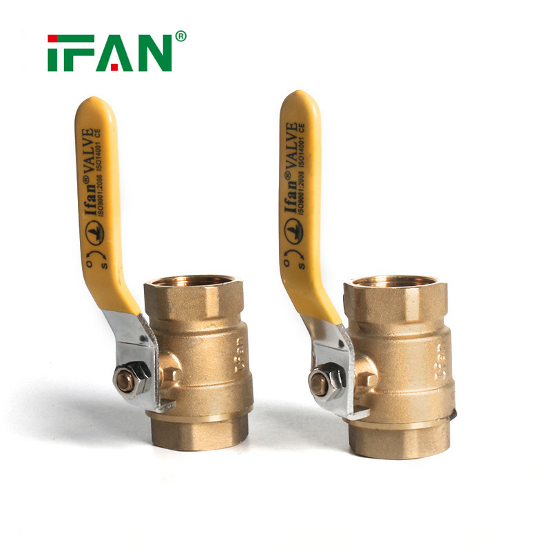 IFAN Hot Sale 1/2''-1'' Natural Gas Valve Forged Brass Gas Ball Valve