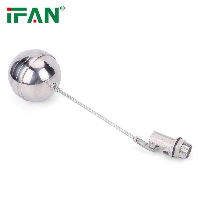 IFAN 3/4'' Inch Stainless Steel ss304 1 Piece Thread Manual Control Water Tank 2-way Ball Valve Float Valve PN16