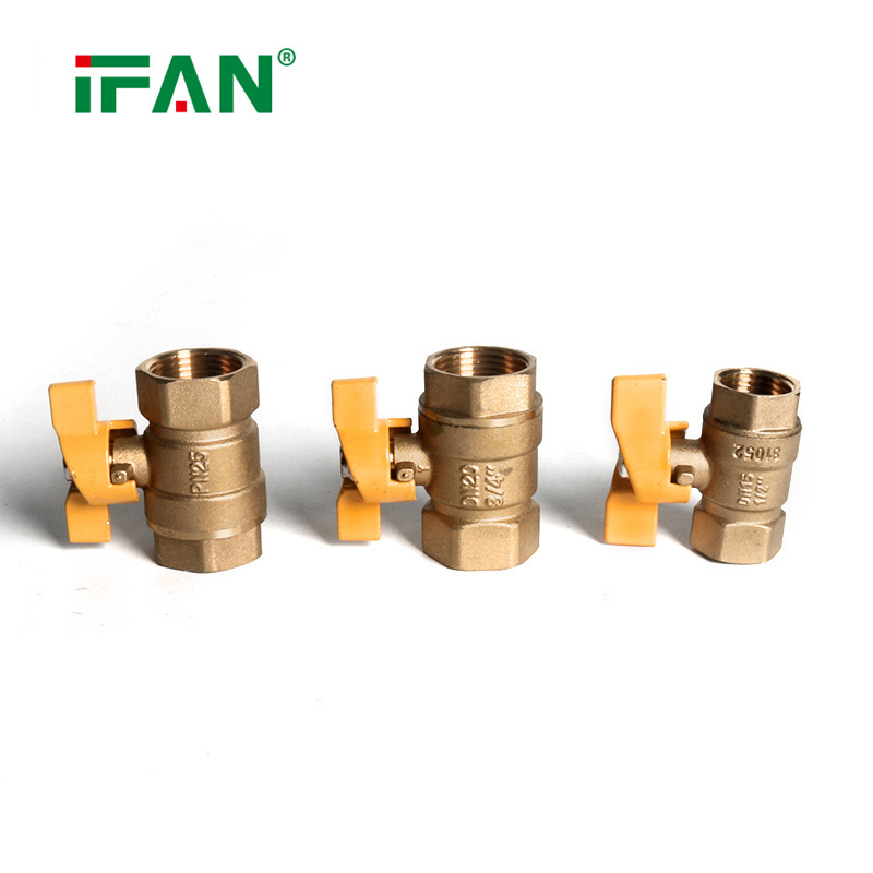 IFAN Hot Sale 1/2''-1'' Natural Gas Valve Forged Brass Gas Ball Valve