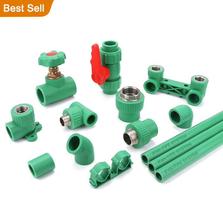 IFAN Germany Standard OEM Hot Water Supply PPRC Pipe Fittings Plumbing Materials Polypropylene PPR Fittings