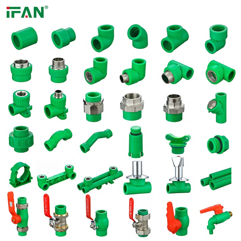 IFAN Germany Standard OEM Hot Water Supply PPRC Pipe Fittings Plumbing Materials Polypropylene PPR Fittings