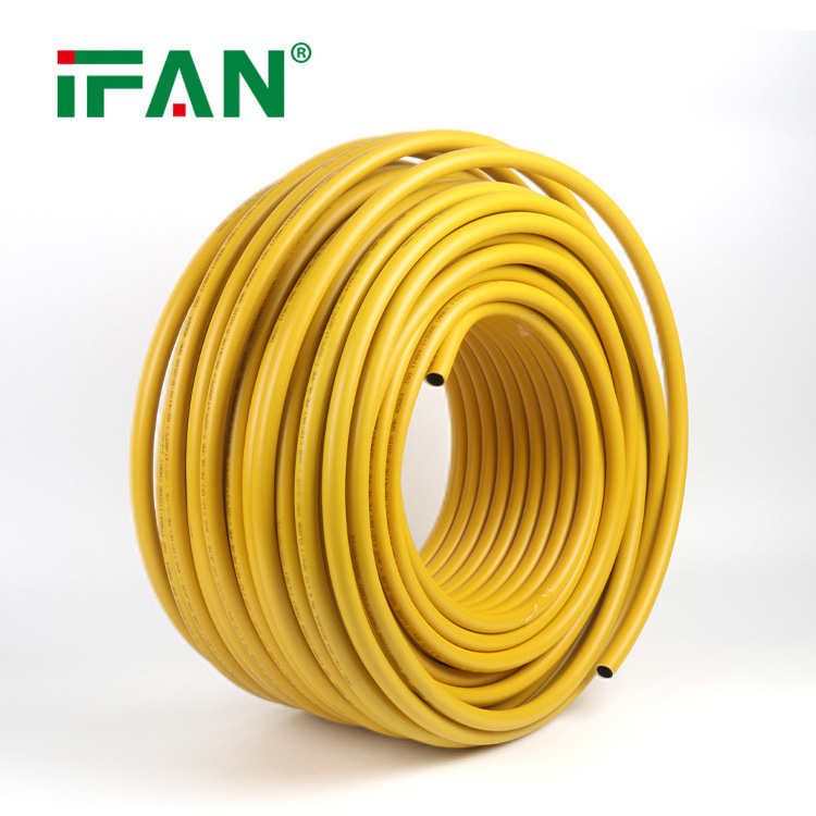 IFAN Support OEM Aluminium Plastic Composite PEX Pipe Yellow 16-32mm Gas Pipe Plastic Pex Gas Pipe