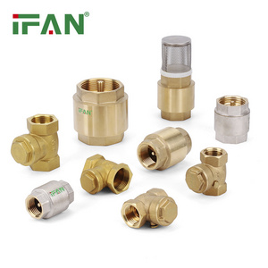 IFAN Factory OEM Forged 1/2"-4" Female Thread Connection Water Valve Brass Check Valve