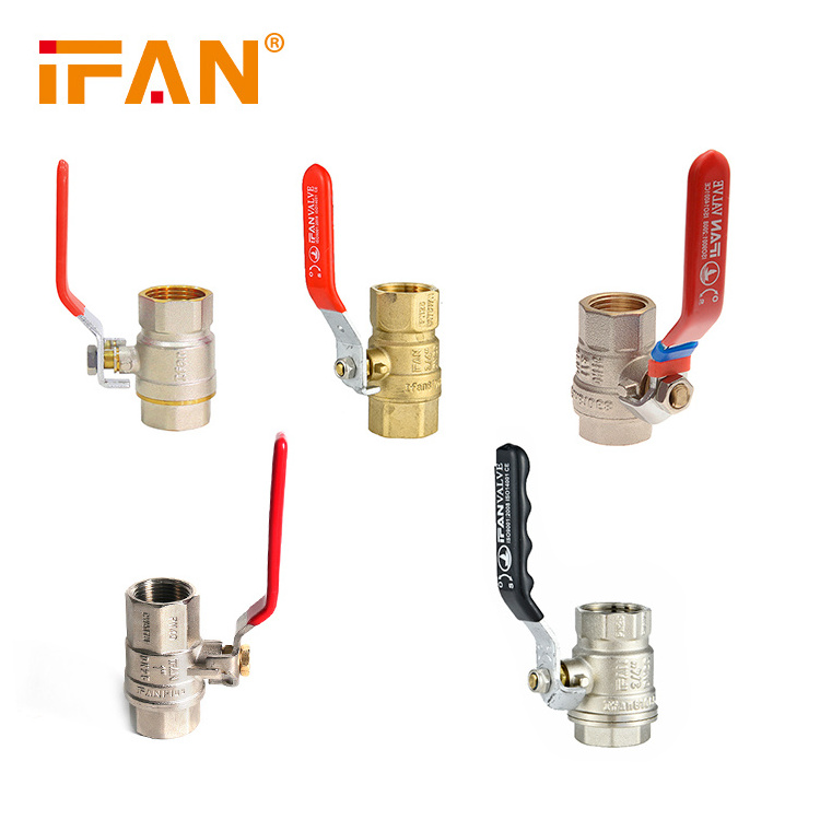 IFAN 58-3 female industrial materials metal connector NPT BSP thread brass copper ball valve water valve brass valve