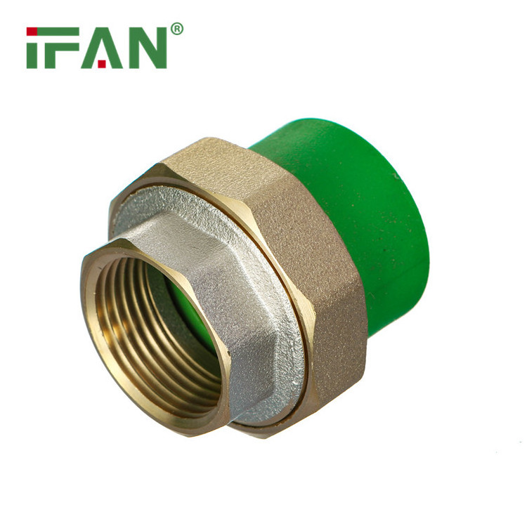 IFAN Quick Connect Water Plastic Plumbing PPR Pipes And Fittings Cold Hot Water PPR Brass Union