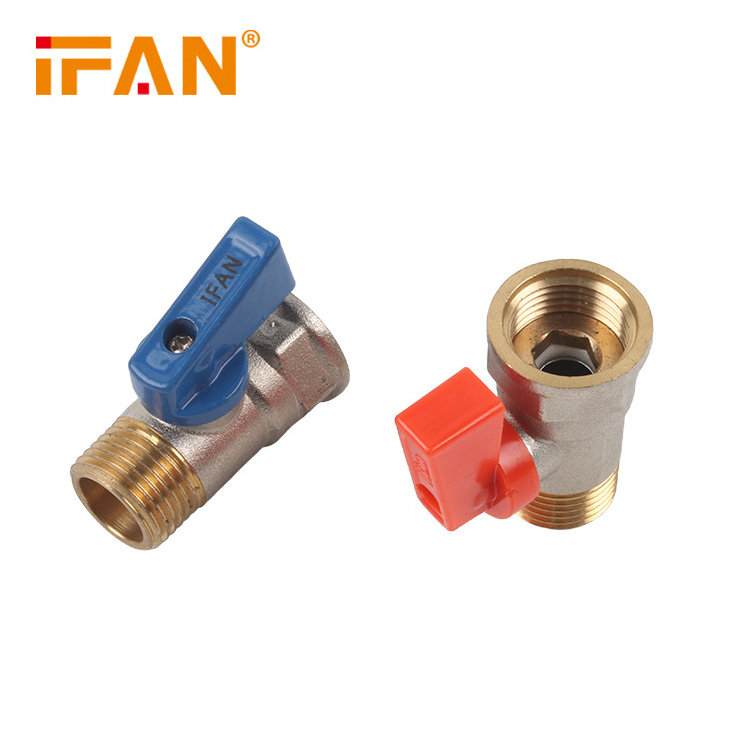 IFAN High Quality 1/2 Inch Thread Mini Valve Brass Ball Valve Brass Water Valve