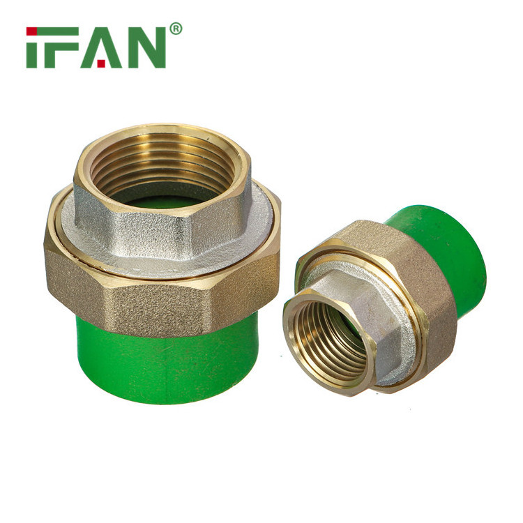 IFAN Quick Connect Water Plastic Plumbing PPR Pipes And Fittings Cold Hot Water PPR Brass Union