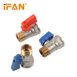 IFAN High Quality 1/2 Inch Thread Mini Valve Brass Ball Valve Brass Water Valve