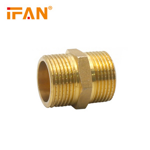 Ifan Household Brass Gas Pipe Compression Union Fitting Natural Gas Pipe Fittings Elbow