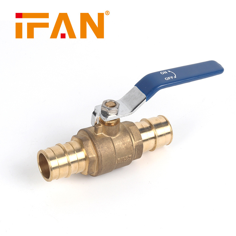 IFAN China factory NSF certificate lead free brass pex ball valve pex valve  brass F1960 handle valve for gas water