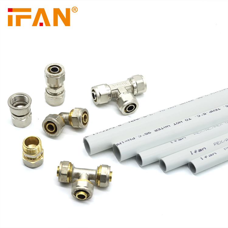 IFAN OEM ODM Forged PEX Water Pipe PEX Fittings Brass Coupling Adapter Socket Elbow Tee Compression Fittings