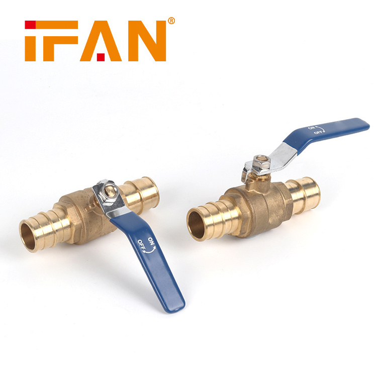 IFAN China factory NSF certificate lead free brass pex ball valve pex valve  brass F1960 handle valve for gas water