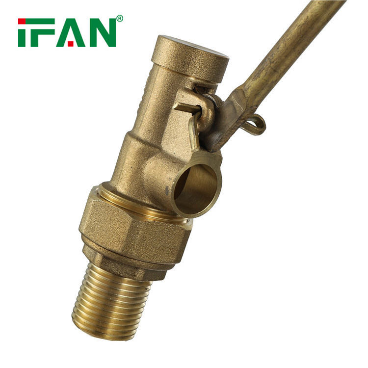 IFAN China factory 1/2 3/4 1 inch male thread ballcock ball valve toilet water tank brass float valve