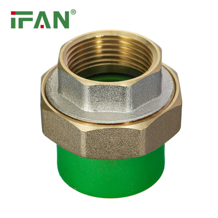 IFAN Quick Connect Water Plastic Plumbing PPR Pipes And Fittings Cold Hot Water PPR Brass Union