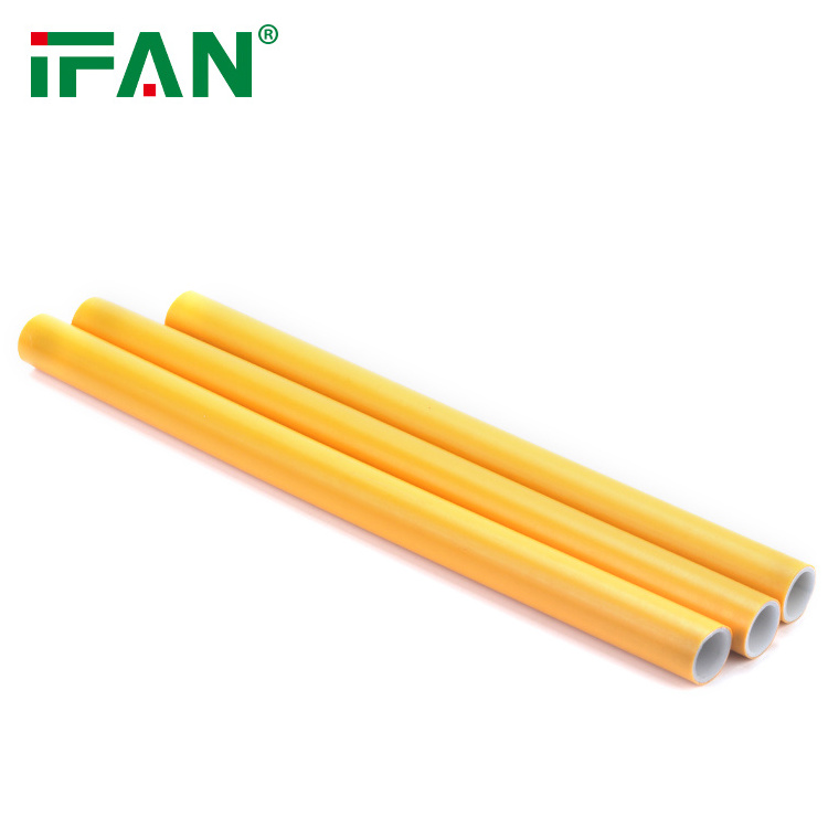 IFAN Hot Selling Plumbing OEM ODM PEX Pipes PN16 Yellow Plastic Pipes For Water System