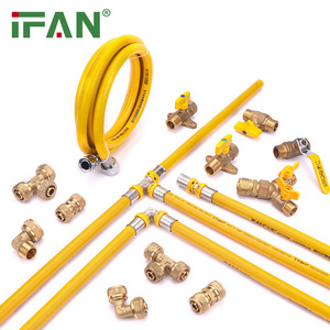 IFAN Wholesale Pex Tube Gas Fittings Plumbing Water Connector 16-32mm Brass Press Fitting