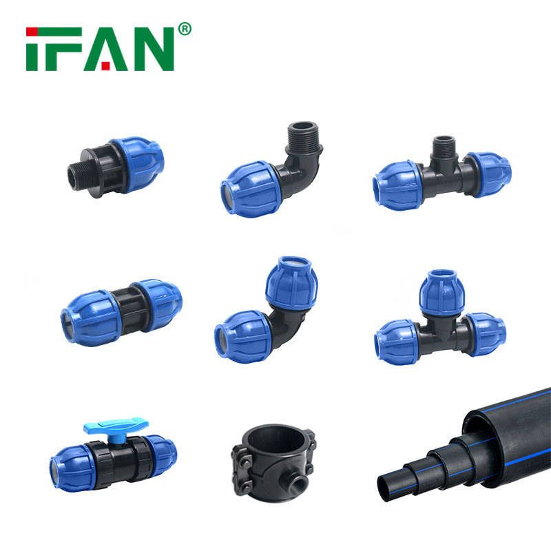 IFAN Factory PP Compression Fittings PE Pipe Fitting 20mm-315mm Hdpe List Pipe Price Hdpe Pipe Fittings