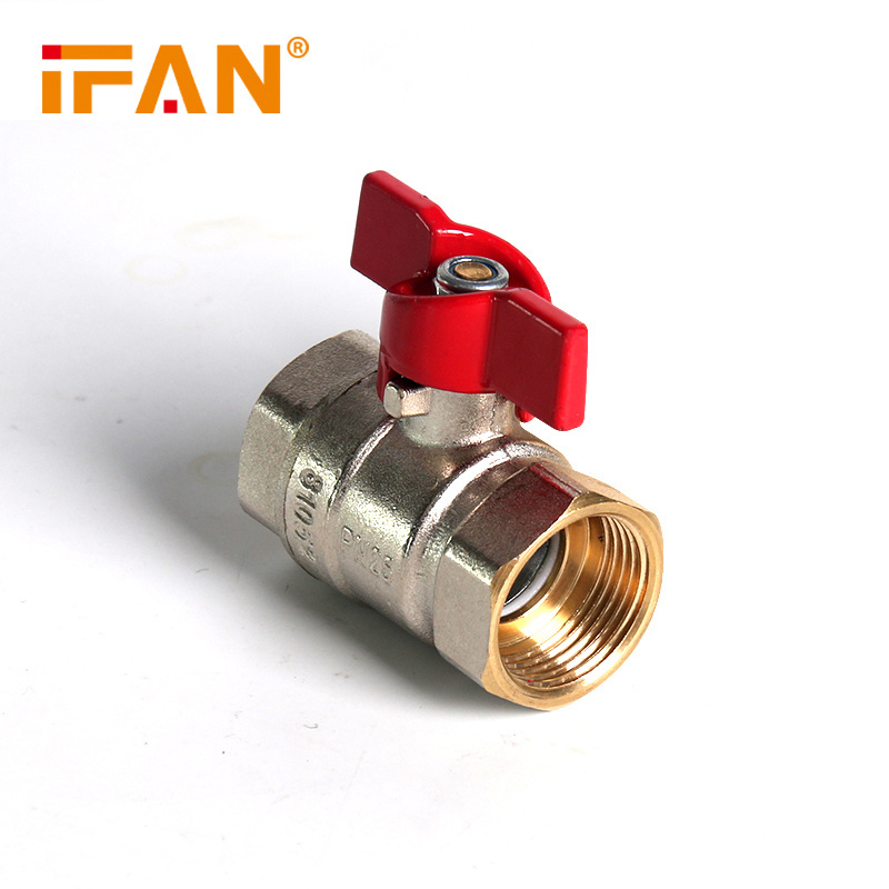 zhuji fengfan pipe PEX Pipe and Fittings 81052 brass material Ball Valve 1/2F-1F with butterfly handle