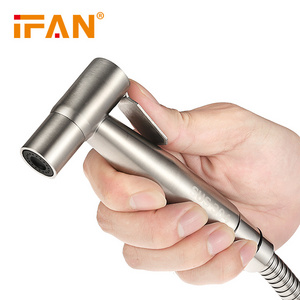 IFAN ABS Plastic Handheld Bidet Spray Shower Head Stainless Steel Portable Shattaf Bidet Mixer Faucets Toilet Bidet Sprayer