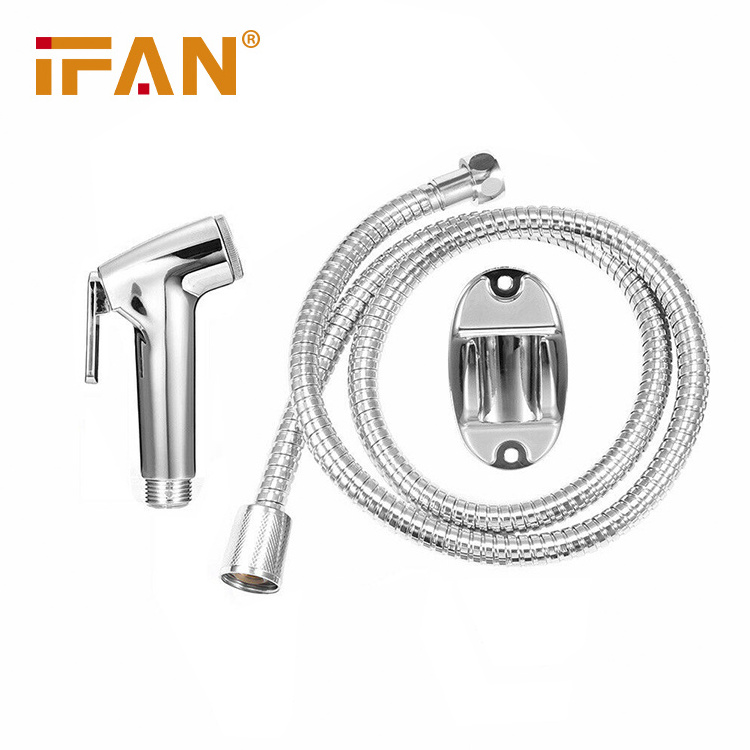 IFAN ABS Plastic Handheld Bidet Spray Shower Head Stainless Steel Portable Shattaf Bidet Mixer Faucets Toilet Bidet Sprayer