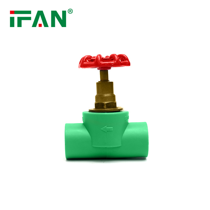 IFAN Different Handle Types 20-63MM Iron Ppr Gate Valve Plastic Ppr Stop Valve