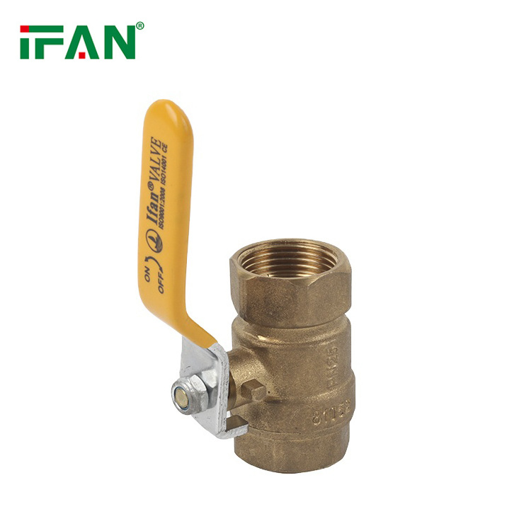 IFAN Manufacture 1/2 Inch Long Handle Brass Valve Manual High Pressure 1 Inch Brass Ball Valve Forged Full Flow Water Ball Valve