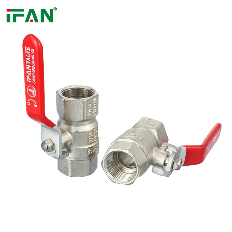 IFAN Manufacture 1/2 Inch Long Handle Brass Valve Manual High Pressure 1 Inch Brass Ball Valve Forged Full Flow Water Ball Valve