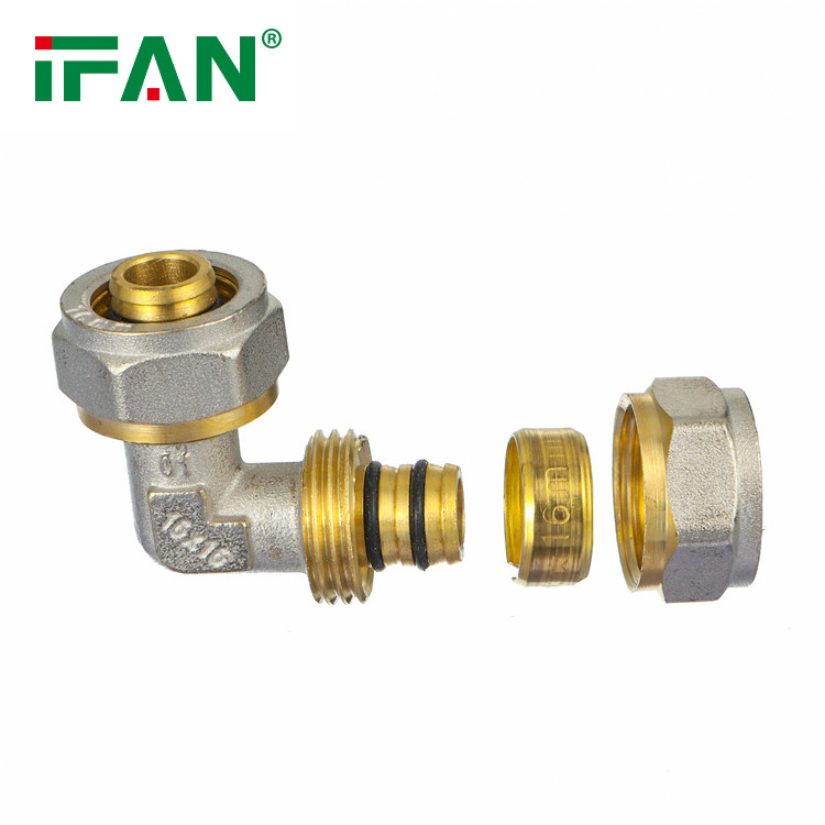 IFAN Factory Manufacturer Multilayer Pex Pipe Fittings Elbow Tee Plumbing Pex Fitting Brass Compression Fittings