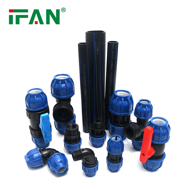 IFAN Factory PP Compression Fittings PE Pipe Fitting 20mm-315mm Hdpe List Pipe Price Hdpe Pipe Fittings