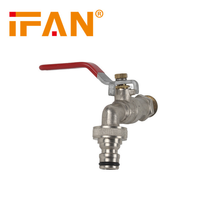 IFAN Factory Manufacture Brass Plumbing Water Tap Bib Cock Washing Machine Hose Tap Bibcock Water Faucet