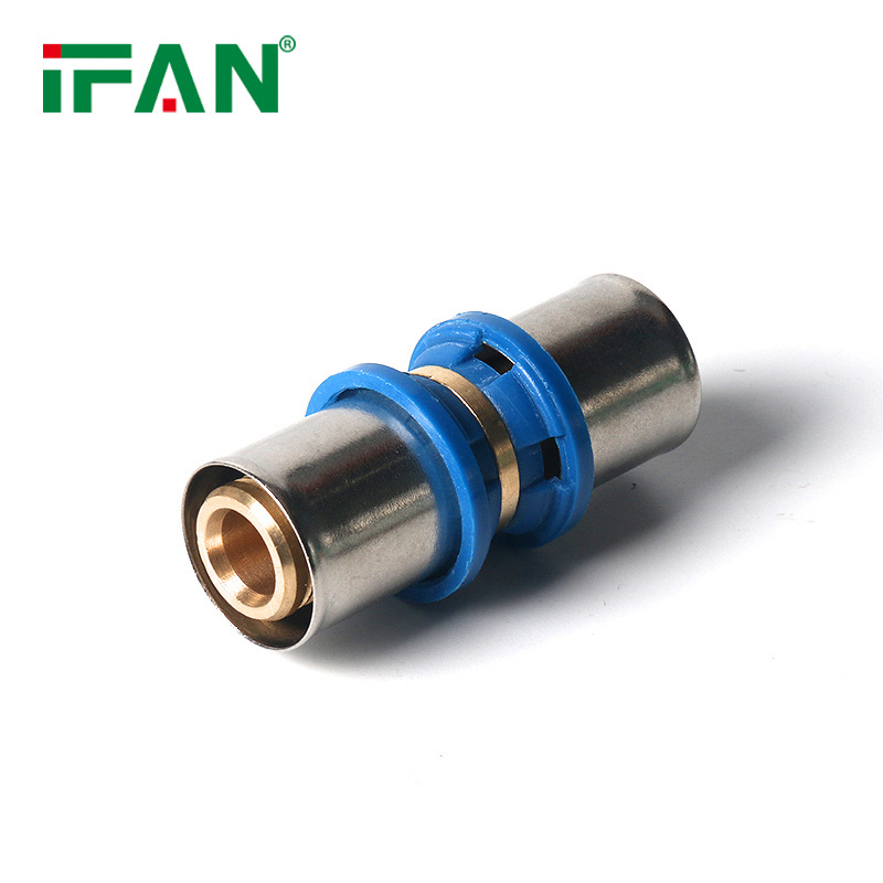 IFAN Factory Supply 16-32mm Brass Press Fittings Plumbing Pex Fittings Tube Connector Pressfitting Pex Al Pex Press Fittings