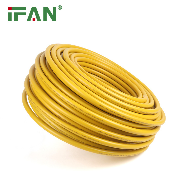 IFAN Gas Supply PEX Al PEX Pipe Composite Laser Plumbing Materials Yellow Customized Per Roll PEX Gas Pipe