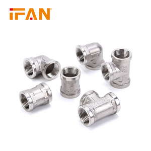 IFAN Factory Stainless Steel Pipe Fitting SS304 Plumbing Water Fitting Forged Thread Nipple Pipe Fitting