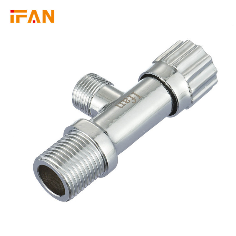 IFAN Nice Quality China Manufacture Bathroom Faucet Chrome In Wall Brass Stop 1/2 Angle Valve